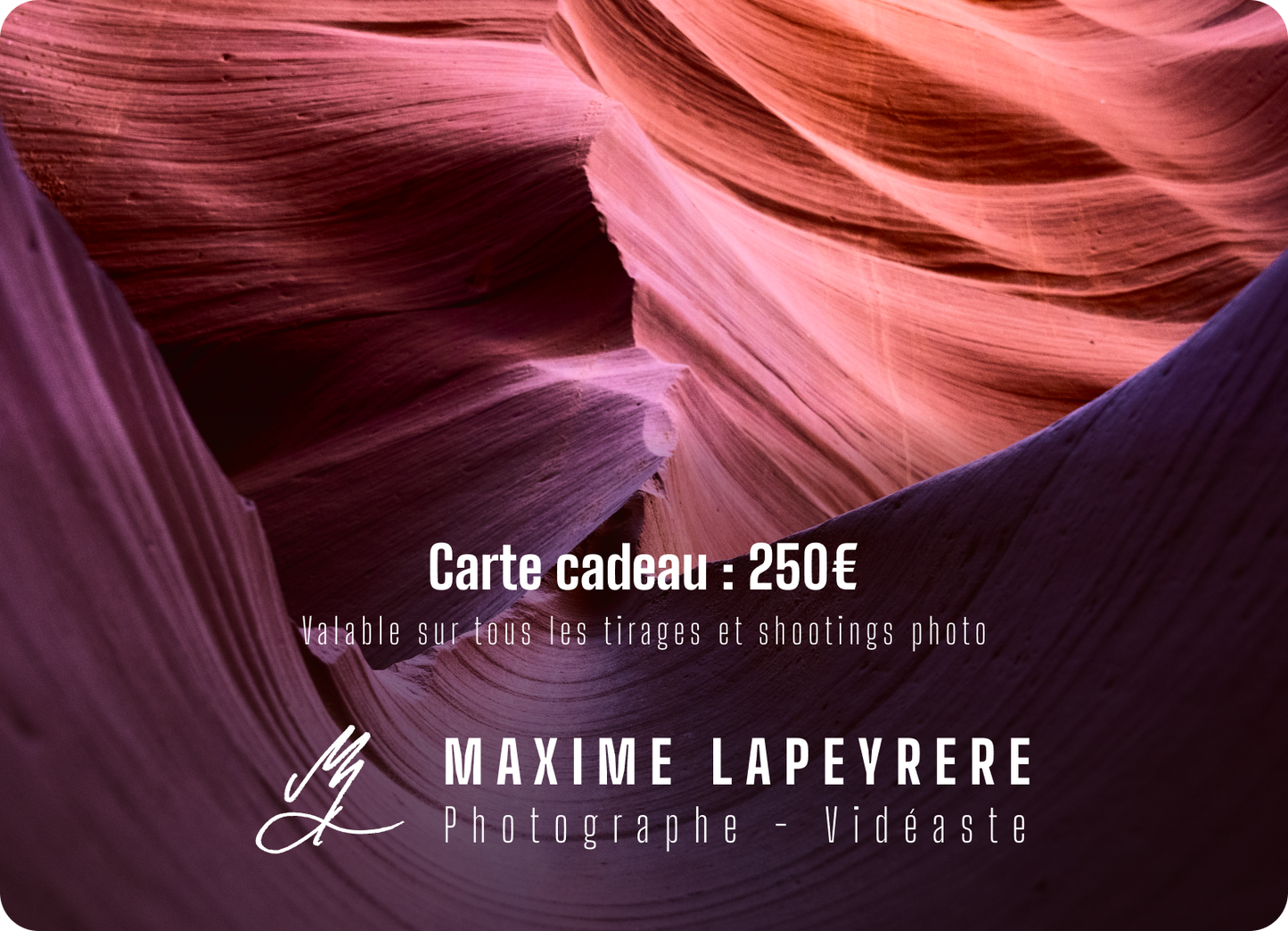 Carte Cadeau Tirage d'Art - Shooting photo